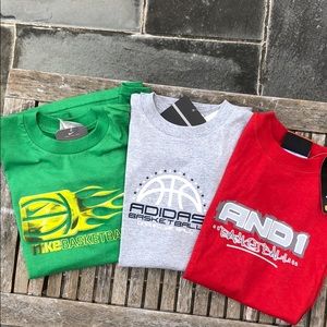 NWT Boy’s Basketball themed shirts